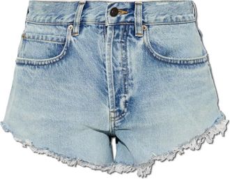 Balenciaga Dames, Korte broeken, Blauw, Maat: W25 Denim