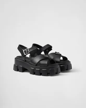 Prada Monolith rubber sandals