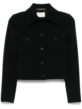 Saint Laurent cropped jacket - Black