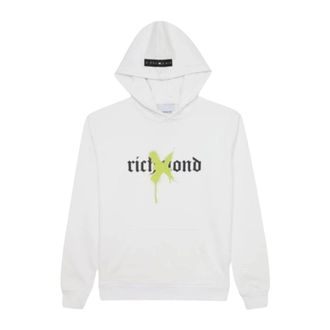 John Richmond Dames, Sweatshirts & Hoodies, Wit, Maat: 2XL Katoen