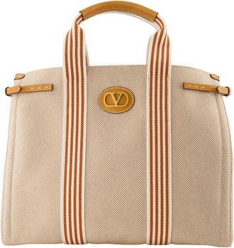 Valentino Garavani Tote Bags, male, Beige, Size: ONE SIZE Antibes Tote Bag