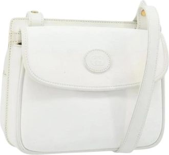 Gucci Pre-owned Vintage Schoudertas - Dames - Vintage Schoudertas - Wit - ONE Size - Leer - Vintage