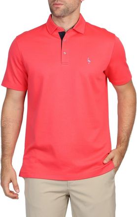 Tailorbyrd Solid Modal Blend Polo in Watermelon at Nordstrom Rack, Size Xx-Large