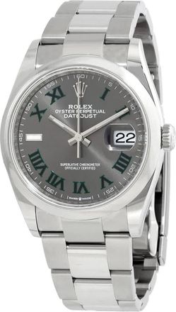 Rolex Datejust 36 Automatic Grey Dial Ladies Watch 126200GYRO