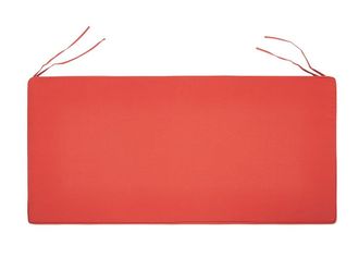 Beliani Coj&iacute;n para banco 112 x 54 cm rojo oscuro
