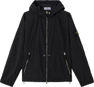 Stone Island 4100119 Nylon Metal ECONYL Hooded Jacket Black L1S154100119S0020V0029