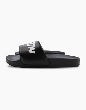 Dsquared2 Mens Dsquared2 Icon New Generation Slides Black/white - Black/Multi - Size: 12