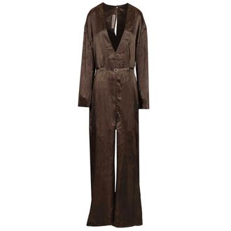 Rick Owens Suit Sets - female - Rick Owens - Jumpsuits - Brown - M - Jumpsuits & Playsuits