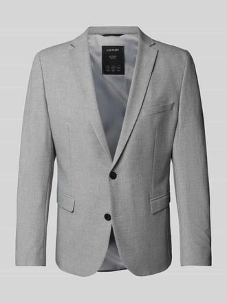 s.Oliver Black Label Slim Fit Sakko in feinem Webmuster in Hellgrau, Gr&ouml;&szlig;e 56