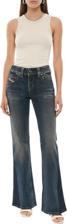 Diesel Blue Bootcut Low Rise Jeans