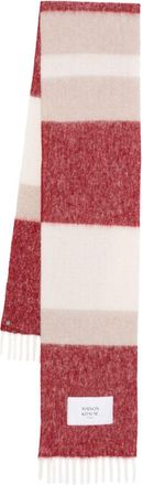 Maison Kitsun&eacute; Scarfs Beige Red