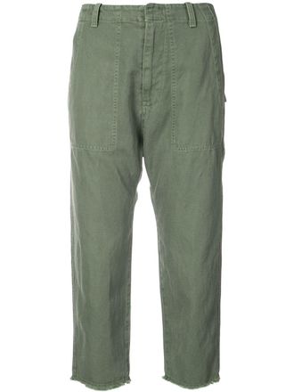 Nili Lotan cropped trousers - Verde