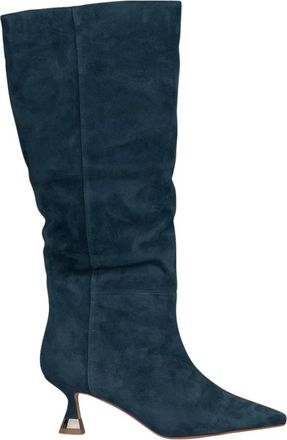 Alma En Pena Hoge laars mini hak - Dames - Laarzen met Hak - Blauw - 37 EU - Schoenen