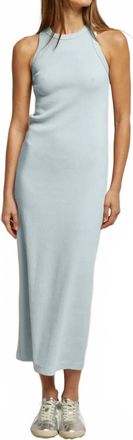 perfectwhitetee Cassidy Structured Rib Maxi Dress In Baby Blue