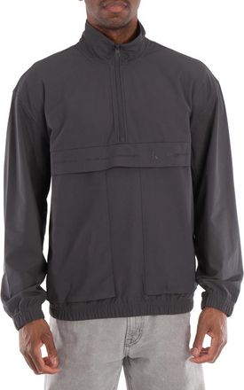 Calvin Klein Technical Logo Half Zip Sweatshirt, Size Medium