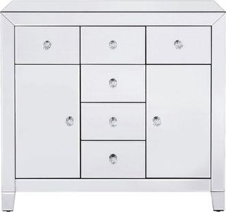 Kare Design Cómoda espejo 2 puertas 6 cajones 88 x 41cm