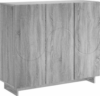 vidaXL Aparador Sonoma Gris 85,5 X 31 X 75 Cm Madera De Ingenier&iacute;a Vidaxl