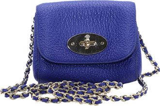 Mulberry Pre-owned Womens Classic Lily in Blue Calfskin Leather - One Size