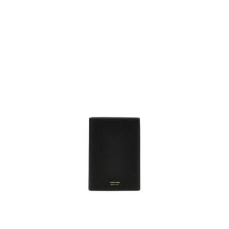 Tom Ford Wallets & Cardholders, male, Black, ONE SIZE, Elegant Passport Holder Minimalist Design