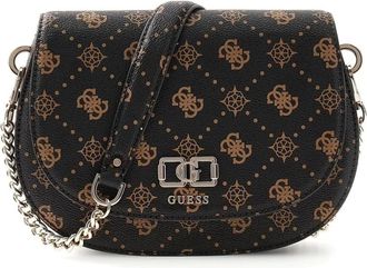 Guess Tassen, Dames, Bruin, ONE Size, Emelie Logo Crossbody Tas