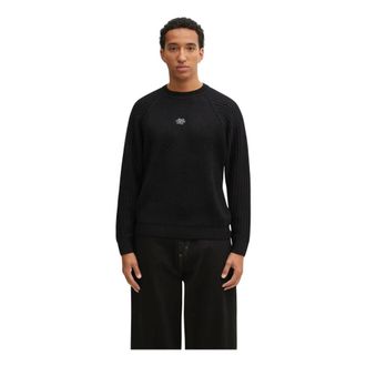 Filling Pieces Maglione Girocollo Raglan - - Knitwear - Uomo - Nero - XL