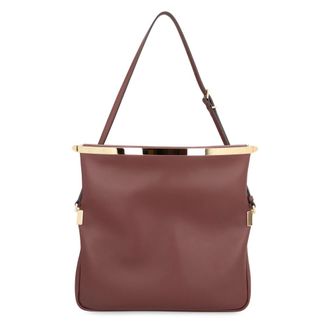 Tod's Magenta Small Leather Shoulder Bag - Dames - Schoudertassen - Rood - ONE Size - Leer - Tassen