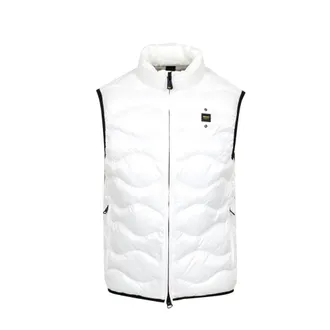 Blauer Vests, male, White, Size: L Checked Padded Vest