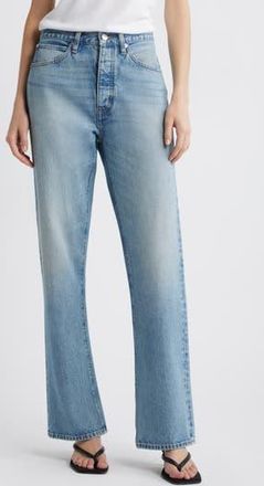 Frame Denim The Vertical High Waist Relaxed Straight Leg Jeans in Laurence at Nordstrom Rack, Size 33