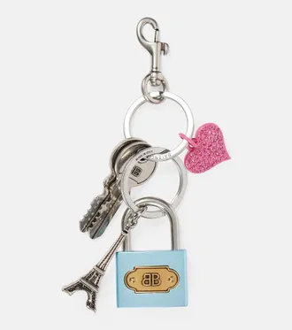 キーホルダー・キーリング BALENCIAGA Woman Key chain Burgundy 7956502ABEW 6091 Balenciaga Keychain with bow | Women's Bags | Vitkac