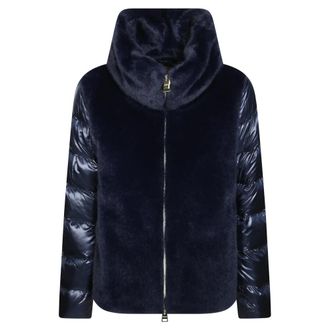 Herno Bomber Bimateriale Ultralight - - Jackets - Donna - Blu - S