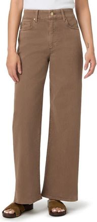 Paige Anessa Petite High Waist Wide Leg Jeans in Vintage Canewood at Nordstrom, Size 33