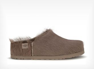 UGG Otzo Pony-Hair Mules with Round Toe and Low Heel