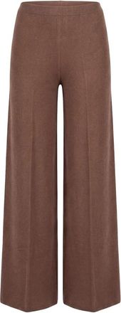 Semicouture Wijde broek - Dames - Wijde Broeken - Bruin - M - Broeken