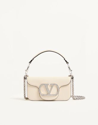 Valentino Garavani Borsa Piccola A Spalla Valentino Garavani Loc&ograve; Con Logo Gioiello Donna AVORIO UNI