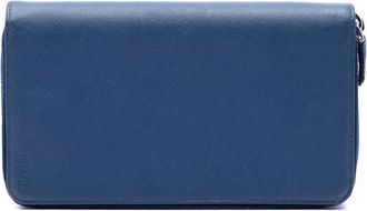 Prada Pre-owned Prada Saffiano Double Zip Long Wallet Ladies SZWS4E2ZNR6PXAAA