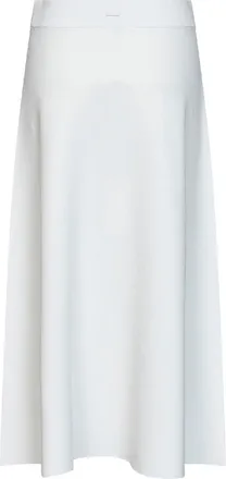Max Mara Womens Flared Midi Skirt Mxmfuggito White Viscose