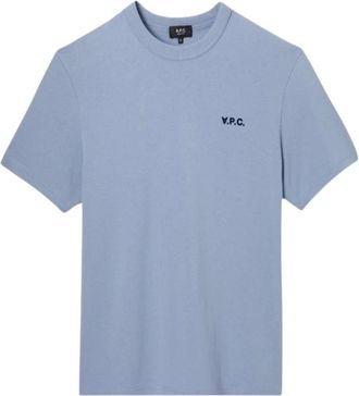 A.P.C. A.p.c., Heren, Tops, Blauw, Maat: S Katoen