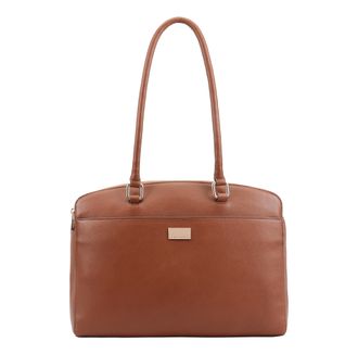 Paul Costelloe Womens Marina Leather Shoulder Bag - Brown - One Size