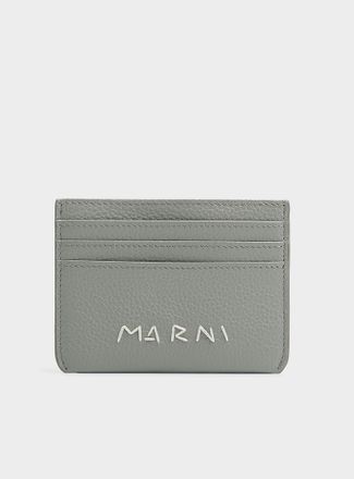 Marni Mens Embroidered signature card case