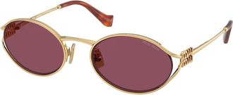 Miu Miu Sunglasses, female, Yellow, Size: 54 MM MU 52Ys Sunglasses