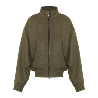 Jacquemus Wollen jack Losange - Heren - Jassen - Groen - Maat: S Wol