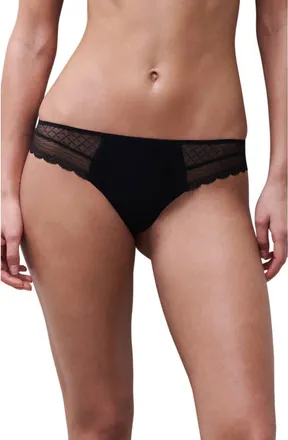 Chantelle Norah Chic Thong in Black at Nordstrom, Size X-Large