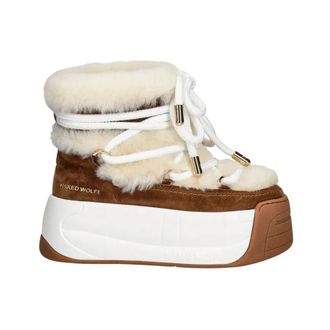 Naked Wolfe Schoenen, Dames, Bruin, 39 EU, Wol, Darling Snow Boot