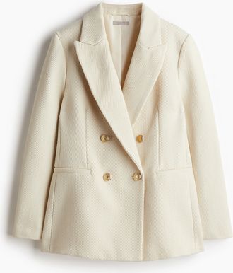 H&M Blazer aus Strukturstoff - Beige