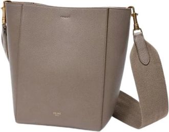 Celine Pre-owned Bucket Bags, female, Gray, Size: ONE SIZE Pre-owned Vintage Shoulder Bag