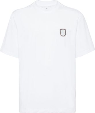 Brunello Cucinelli T-shirt con applicazione - Bianco