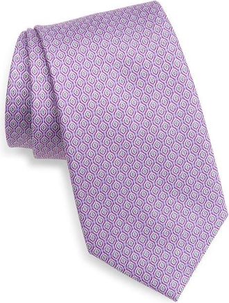 Nordstrom Jacquard Silk Tie in Purple at Nordstrom