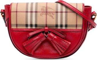 Burberry Pre-owned Burberry Patent and Haymarket Check Coated Canvas Maydown Crossbody Ladies 14ITSZHFNLB917XU