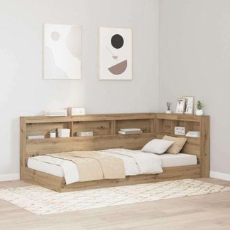 vidaXL Testata contenitore rovere artigianale 90 cm Legno multistrato - Vidaxl