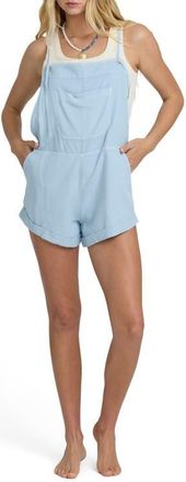 Billabong Wild Pursuit Short Overalls in Washed Chambray at Nordstrom, Size X-Small